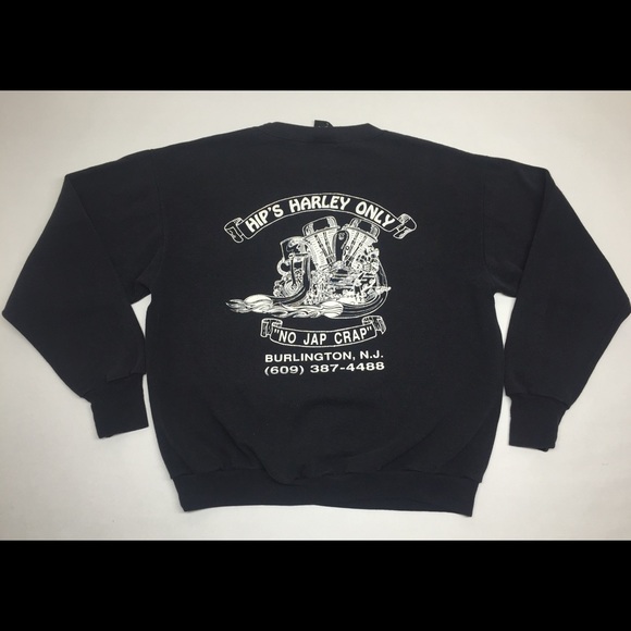 Sold❌Vtg 3D Emblem Harley Davidson SweatShirt Sz L - Picture 6 of 8